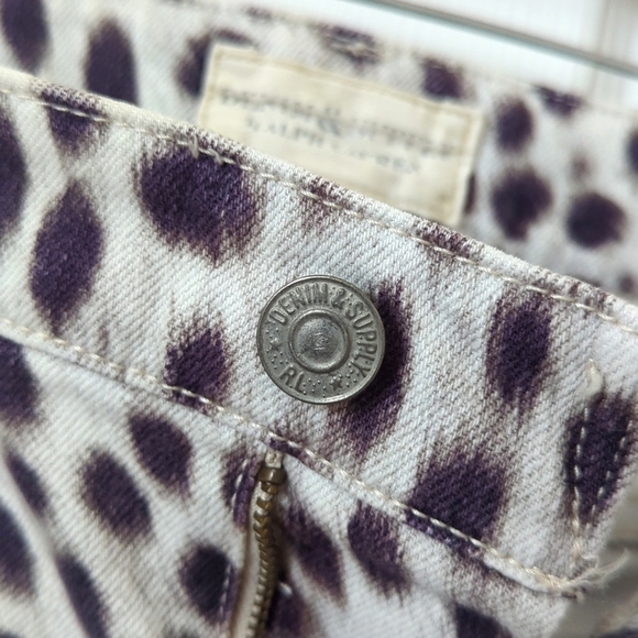 Denim & Supply Ralph Lauren Cheetah Print Mid Rise Ankle Cropped Skinny Jeans 31 - Picture 10 of 16